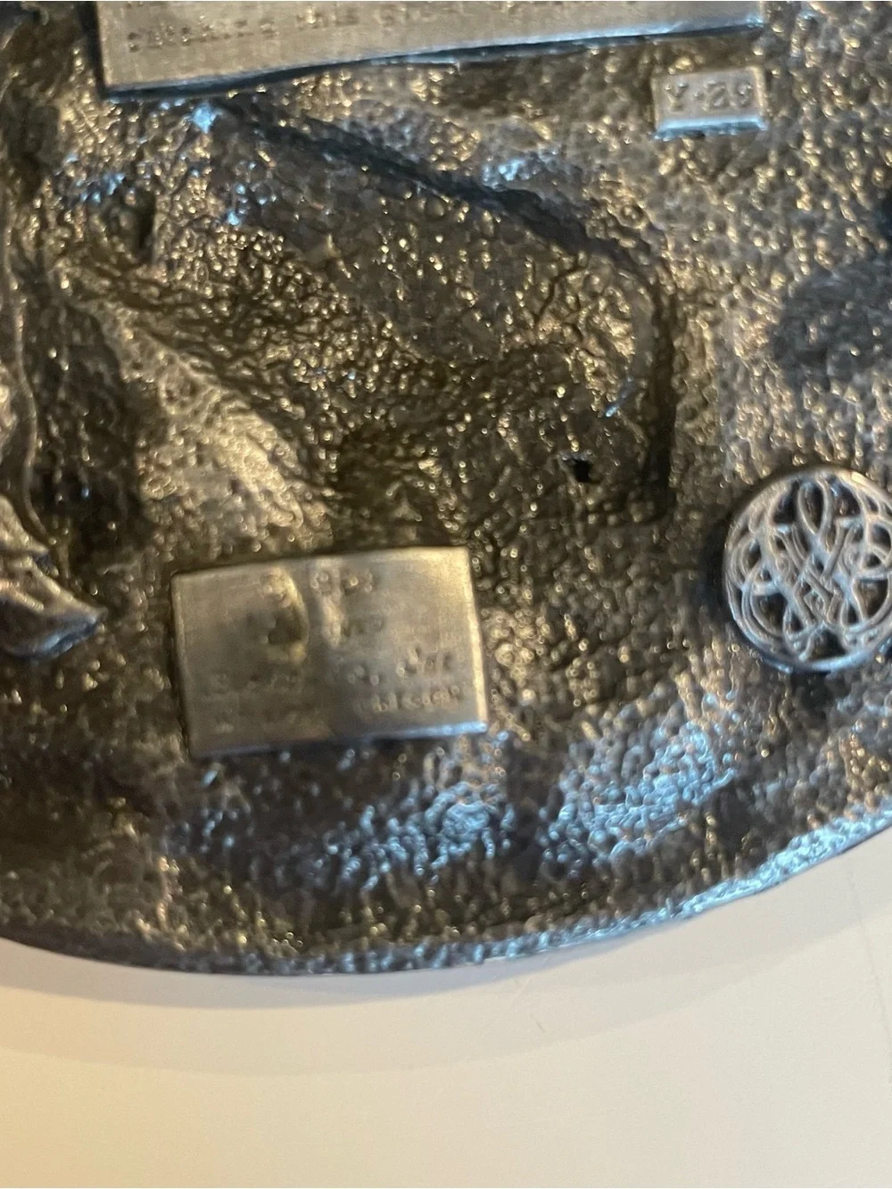 Vtg Siskiyou Bass Fishing Belt Buckle by William Oregon Pewter w/3D Enamel 1984